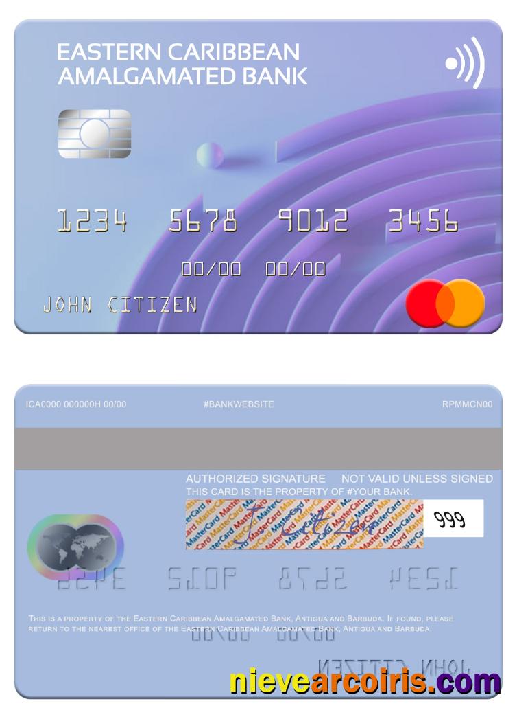 Antigua and Barbuda Eastern Caribbean Amalgamated Bank mastercard